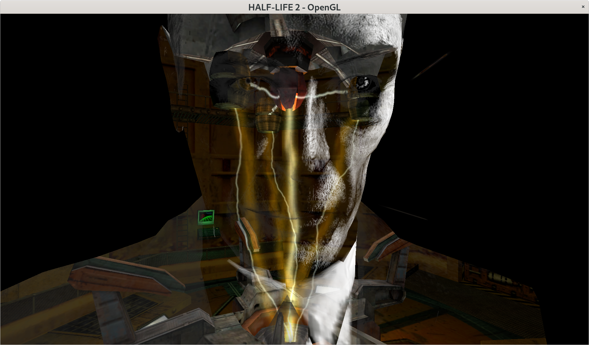 Half-Life 2 running with Zink.